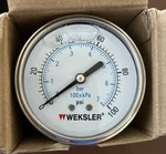 Weksler Liquid Filled Stainless Gauge BY12YPF4CW 2.5 Ss/br 0-100PSI/BAR. T3. Fixed Price $29.99.