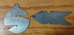 Lot Of 2 Vintage Steel Drill Bit Gauges Union Tool Co. & Swedish Slipmall. Fixed Price $10.00.