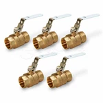 Midline Valve Premium Brass Fip X Full Port Ball Lock Handle (5 Pack). Fixed Price $149.99.