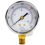 1/4" Air Compressor Hydraulic Pressure Gauge 0-300 Psi 2.5" Bottom Side Mount. Fixed Price $14.95.