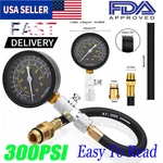 300PSI Engine Cylinder Compression Gauge Tester Kit Gas Diagnostic Set Us. Fixed Price $14.89.