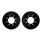 Dynamic Friction Company 8002-48006 Brake Rotors Drilled & Slotted Black. Fixed Price $379.45.