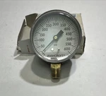 Ashcroft 25W1005 02BL 2-1/2 Industrial Pressure Gauge 1/4 0-600 Psi, New. Fixed Price $14.99.