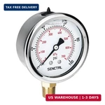 Senctrl 100 Psi Lead-free Glycerin Liquid Filled Low Pressure Gauge, 2.5" Dial. Fixed Price $16.55.
