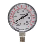 Ammonia & Refrigerant Compound Gauge, To 300 Psi, 1/2 In Dial, 1/4. Fixed Price $21.59.