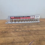 Craftsman Usa 3/8" Drive 11PC Socket Rack Set Nos 8-18 Mm 6PT Part # 34464. Fixed Price $39.99.