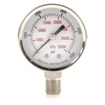 Commercial Pressure Gauge, 5, 000 Psi, 2 In Dial, 1/4 Npt, Bottom. Fixed Price $11.29.