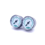 Lot Of 2 Numatics GB060A-DM Pressure Gauges, 0-60 Psi, 1/4" Npt, 1.5" Diameter. Fixed Price $23.00.