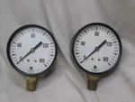 2X Vintage Usg U.s. 12078-1 160 2.5" Diameter Pressure Gauges. Fixed Price $20.00.