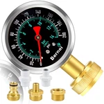 Bernoi Liquid Filled Water Pressure Gauge Kit, 0-200 Psi, 5-PARTS, Standard. Fixed Price $41.59.