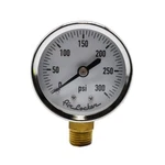 Chrome Pressure Gauge Psi 2" Diameter 1/4" Npt Bottom Mount G2012-300C. Fixed Price $10.90.