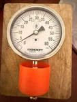 Ashcroft Sanitary Pressure Gauge: Psi, 1/2 In 351032S15L60#. Fixed Price $180.00.