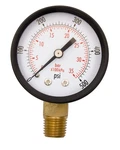 2" Utility Pressure Gauge, 1/4" Npt, Lower Mount, Black Steel Case 0-500PSI. Fixed Price $7.99.
