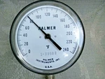 Palmer Industrial Temperature Gauge 0-240F Glass Face 1-29982. Fixed Price $49.99.
