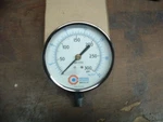Brand New Large 3-3/4" Pressure Guage Bottom Mt. Coilhose Pneumatics 300 Psi Usa. Fixed Price $35.00.