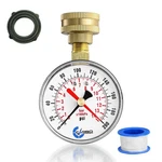 Carbo Instruments 2-1/2" Water Pressure Test Gauge, 0-200 Psi, Red 2.5",. Fixed Price $20.38.