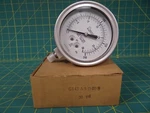 Stainless Steel Pressure Gauge 0-30 Psi, 0-200 Kpa 1/4" Npt 4.5" Diameter. Fixed Price $77.50.