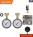 Durable Water Pressure Gauge 0-200 Psi/kpa Pack With Black Steel Design. Fixed Price $28.79.