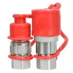 3/8" Flat Face Hydraulic Quick Connect Coupler Set , 1/2" Npt Thread FF38M-08N. Fixed Price $30.00.