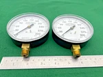 Lot Of Dixon GS300-4 Pressure Gauge 0-300PSI 1/2" Face 1/4" Npt Brass. Fixed Price $36.99.