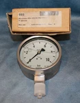 (new Box) Wika 255 Pressure Gauge 9020861 233.50.100 0-10 Bar Glycerin Filled. Fixed Price $125.00.