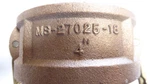 Dixon MS-27025-18 4" Cam & Groove Coupler Fitting Andrews 400-C Bronze. Fixed Price $59.99.