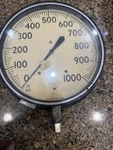 Helicoid 8.5 In Air Pressure Gauge 0-1000 Psi Side/bottom Mount 1/4. Fixed Price $26.00.