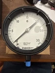 Ashcroft 45-1279-RS-02L-30# Pressure Gauge 4-1/2IN 1/4IN Npt 0-30PSI New Box. Fixed Price $199.99.
