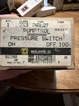 Square D 9013FHG2J27 Pumptrol Pressure Switch 100 Psi. Fixed Price $34.99.
