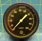 1/2" Us Gauge Co. 0-100 Psi Pressure Bottom 1/8" Npt 3248276 Back Flange. Fixed Price $55.00.