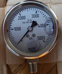 Wika 9833476 Hydraulic Gauge 5000 Psi, 2-1/2 In Face Diameter, Lower Mount (lm. Fixed Price $78.99.