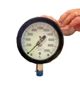 1916-T Ametek 20,000 Psi Analog Gauge Npt Bottom Mount 4-1/2" New Old Stock. Fixed Price $250.00.