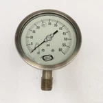 Solar Weston 0-60PSI 4" Stainless Steel Liquid Filled Pressure Gauge 1/2" Npt. Fixed Price $46.33.