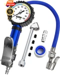 Gerchway Tire Inflator With Pressure Gauge And Longer Hose - Most White Dial. Fixed Price $49.98.