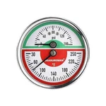 Measureman Tridicator Thermo-manometer Pressure Gauge 2-1/2" 0-160PSI/30-250 .... Fixed Price $25.90.