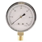 Low Pressure Gauge, 60 Psi, 1/2 In Dial, 1/4 Npt, Bottom Location,. Fixed Price $29.25.