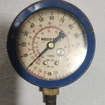 Madden Bros Mechanical Pressure Vacuum Gauge 11692 Blue Dry R-22 R-12 Psi. Fixed Price $35.00.