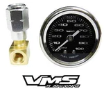 Vms Camaro Corvette 1/2 100PSI Black Fuel Pressure Gauge Liquid Filled Adapter. Fixed Price $942.95.