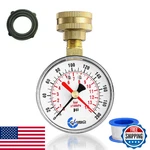 Carbo Instruments 2-1/2" Water Pressure Test Gauge 0-200 Psi Red Max Pointer 3/4. Fixed Price $17.42.