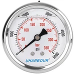 Uharbour Glycerin Filled Pressure Gauge 5000PSI/350BAR, Stainless 0-5000PSI. Fixed Price $20.35.