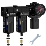 1/2" Npt Air Compressor Water Separator, Pressure Regulator Combo, Co.... Fixed Price $94.47.