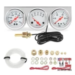 Triple Set (oil Pressure Gauge+water Temp+voltmeter) 3 IN1 52MM 2INCH. Fixed Price $46.75.