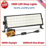 180W Led Shop Lights With 10FT Cord, Switch, Aluminum 20000LM Ultra-bright. Fixed Price $44.57.