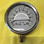 Wika 9699087 Air Pressure Gauge 200 Psi 1/4" Npt Bottom Mount. Fixed Price $65.00.