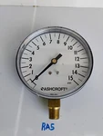 Ashcroft 4ZG17 Pressure Gauge 0-15 Lbs. Fixed Price $18.00.