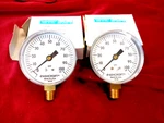Ashcroft New Pressure Gauges Pair Model 25W1005 H02L, To Psi. Fixed Price $23.00.