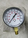 New Grainger 3 1/2" Pressure Gauge 0-60 Psi 1/4" Npt 0-400 Kpa 4FLX7/4FLX7A. Fixed Price $15.00.