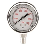 Grainger Approved 4CFJ1 Pressure Gauge,liquid FILLED,2-1/2. Fixed Price $49.58.