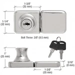 Chrome Uv Bond Classic Series Glass Lock And Keeper For Double Doors. Fixed Price $14.78.
