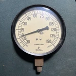 Jas. P. Marsh Corp Compound Gauge Pressure & Vacuum 6". Fixed Price $100.00.